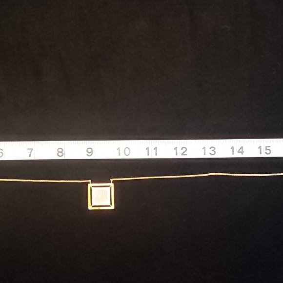 Elegant Gold and Silver Geometric Necklace by Magama - Picture 5 of 5